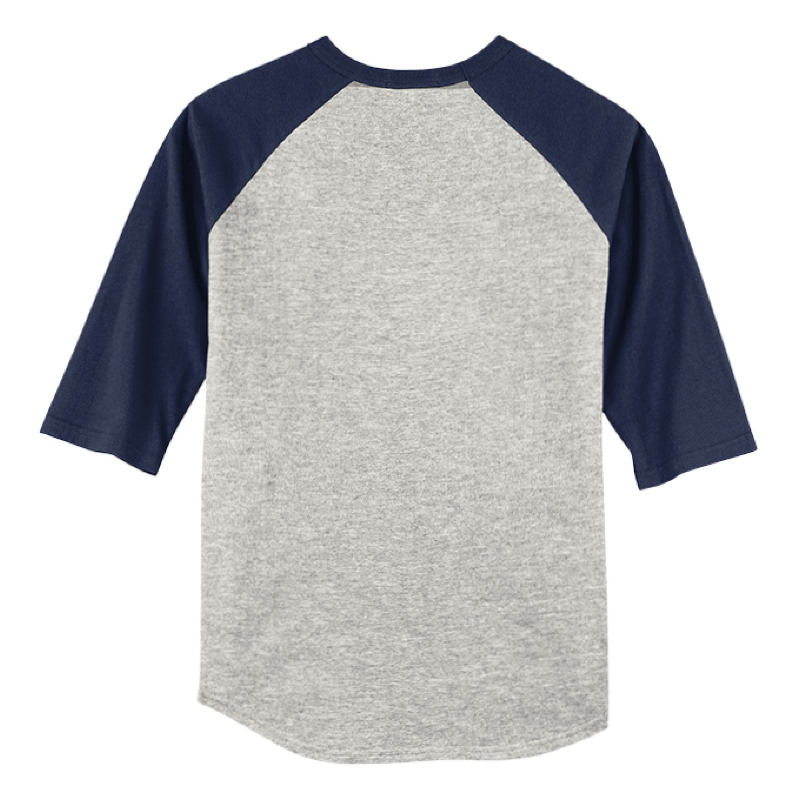 HEATHER GREY / NAVY - BACK